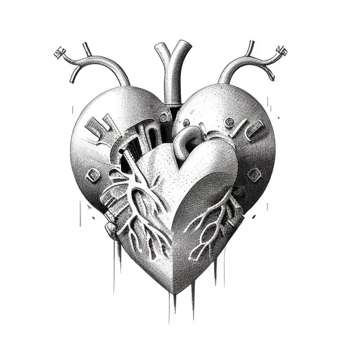 Heart With Car Parts