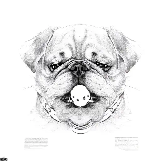 Dog Paw On The Thigh