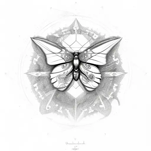 Butterfly With The Starsigns Scorpio And Leo