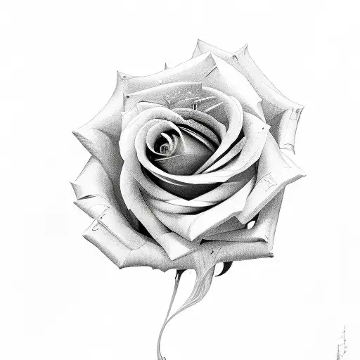 Rose With Dates In Stem