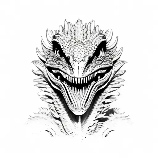 Combine A Velociraptor With A Floral Design