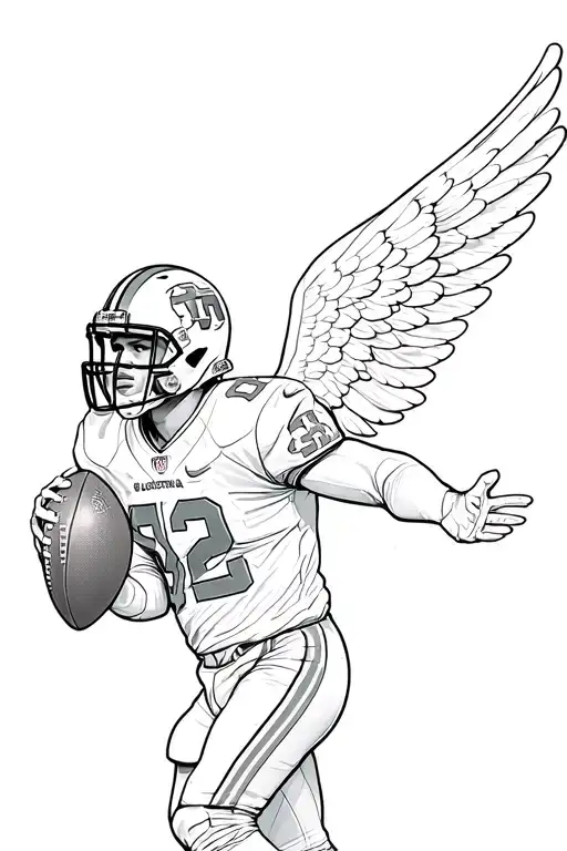 Guardian Angel Football Player