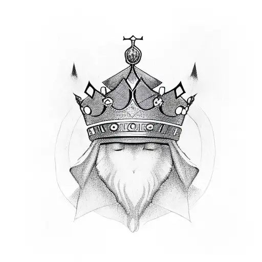 King Crown With 5 Peaks