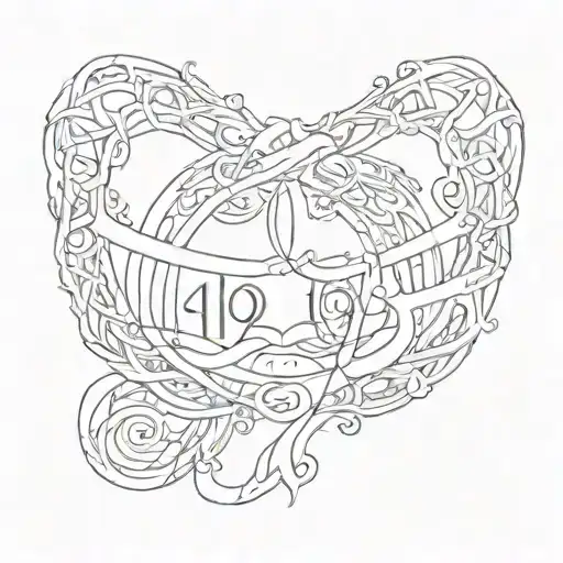 Infinity Sign With Date Of Birth 1964 1992