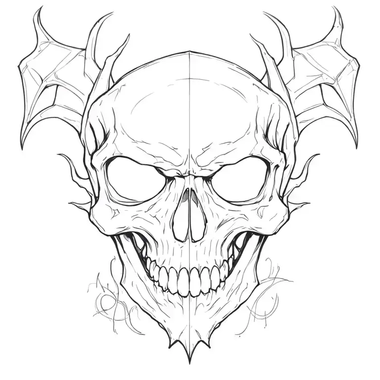 Brill Skull And Demon