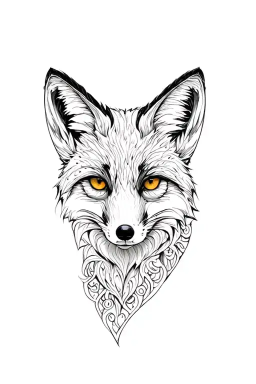 Engraving-style Illustration Of A Fox