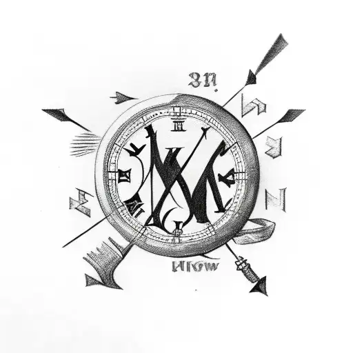 Roman Numerals With Arrows