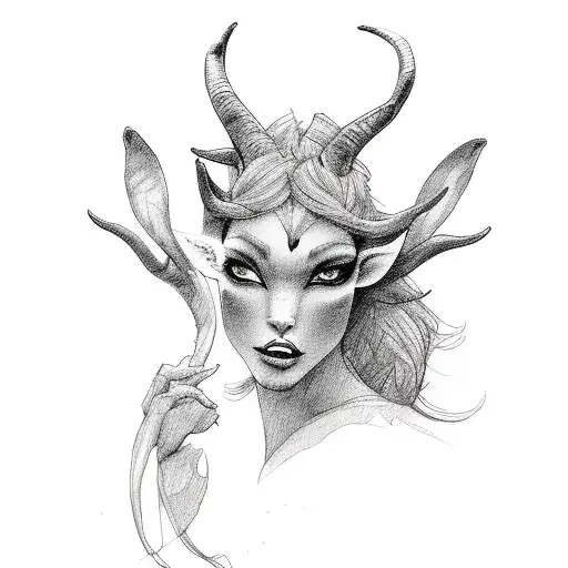 Female Faun Seductive Dancing