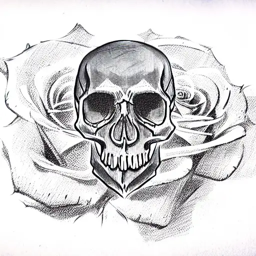 Skull And Roses