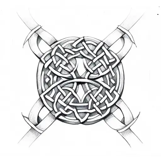 Celtic Knot With The Letter K