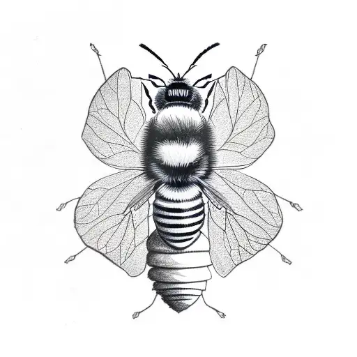 Bee Holding A Four Leaf Clover