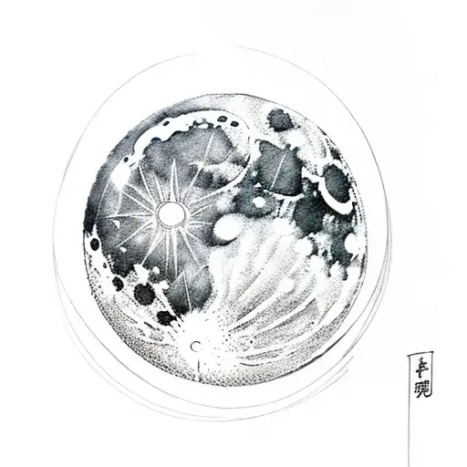 Moon With Date 20 July 1995