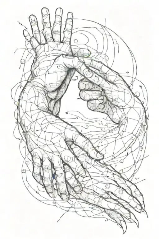 Male And Female Hand Reaching Towards Each Other