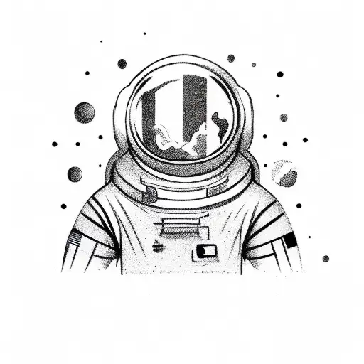 Astronaut Floating In Space Set Free