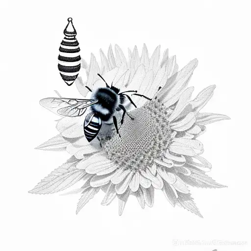 Bee On Marijuana Flower