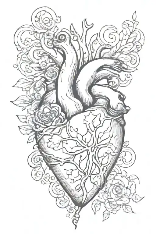 Heart Symbolizing Childhood Friendship And Long Life