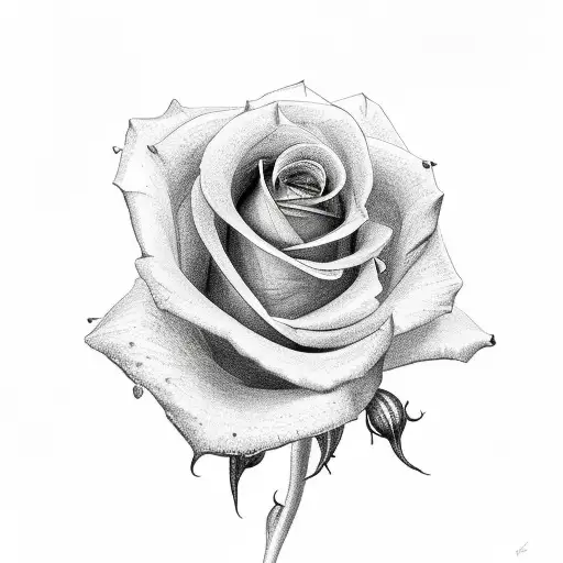 A Rose With Musical Staffs As Its Stem