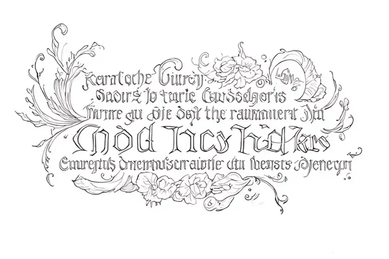 Ornemental Cover Phrase