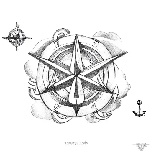 Taurus With Anchor And Compass And Tree And Lily-of-the-valley