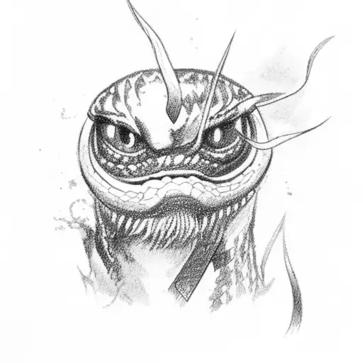 Lightning With Snake