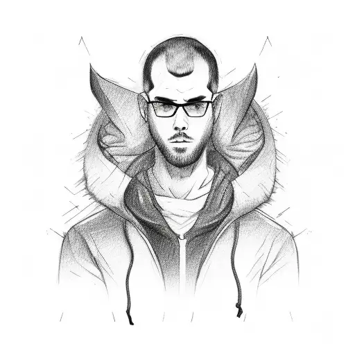 Male Wearing Hoodie With Ears