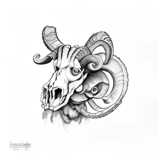 Ram Skull Rustic