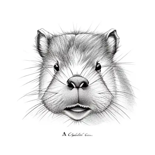 A Cute Capybara In A Hawaiian Shirt