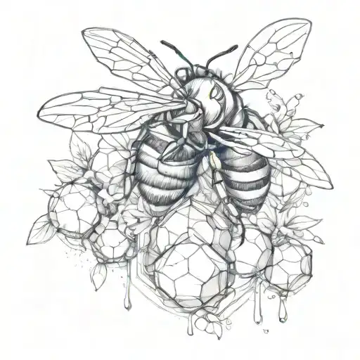 Abstract Bumblebee And Honey Bomb