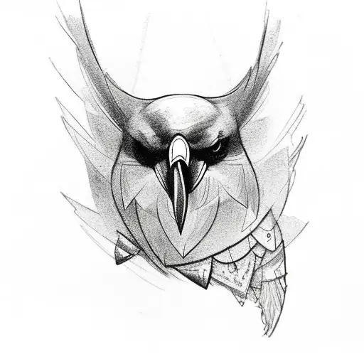 Chest Piece Of A Crow