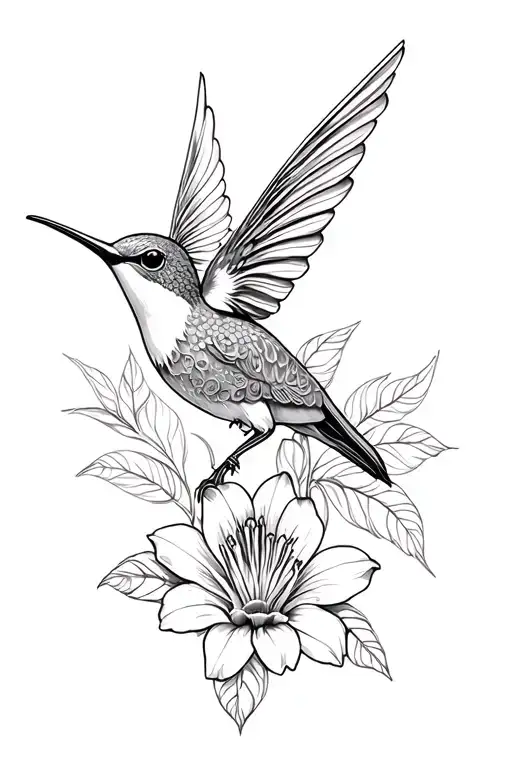 Flores Colibri And Mandala For
