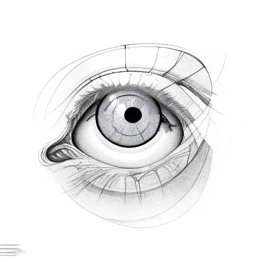 Broken Glass With Eye