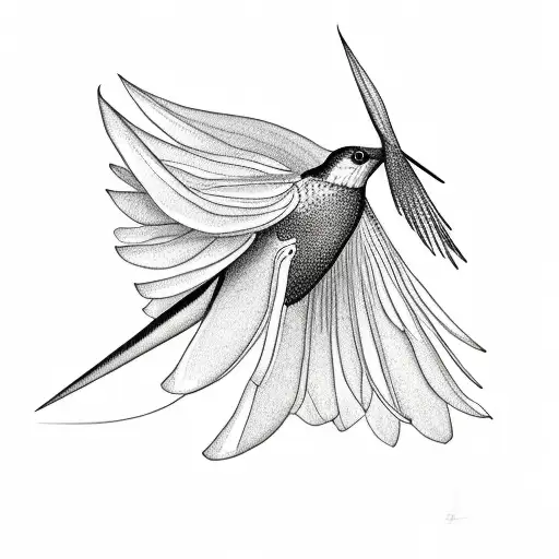 Hummingbird Bird Of Paradise Flower