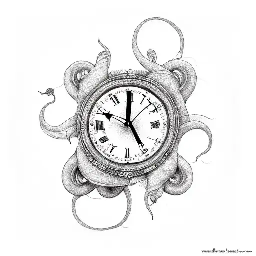 Clock With Medusa Eyes