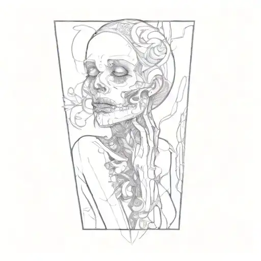 A Woman's Head Skull Translate