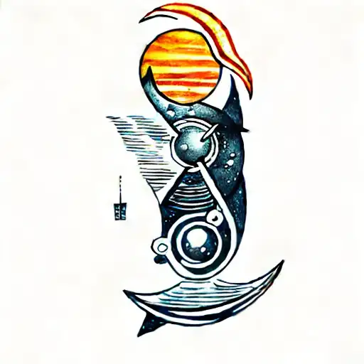 Arrow With Sun And Moon