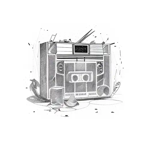 Boombox Broken Glass