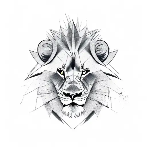 Construction Worker With Lion