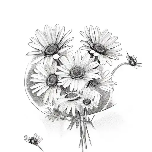 Daisy And Sweet Pea Bouquet