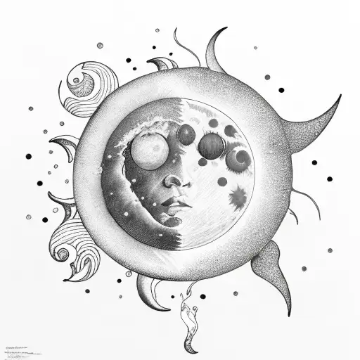 Moon And Sun Ocean Theme