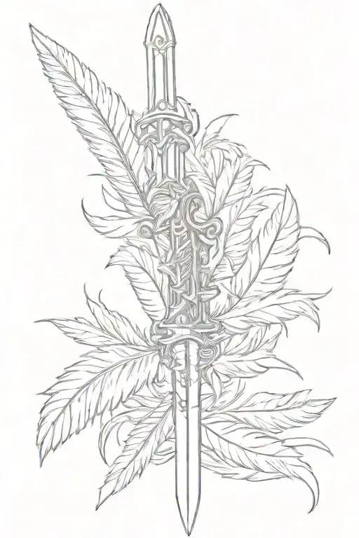 Attack On Titan Sword With Feathers