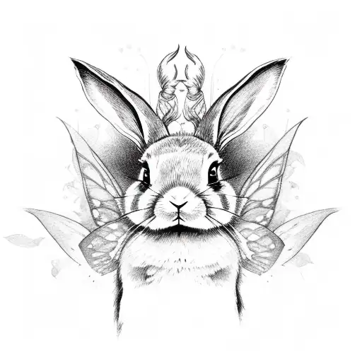 Bunny With Fairy Wings