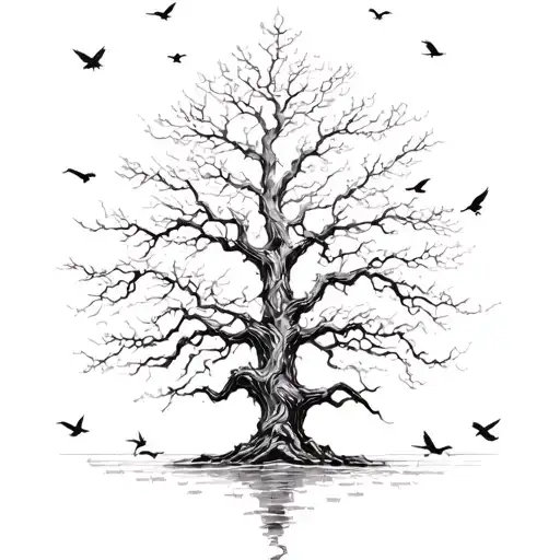 Queen Greatest Hits Majestic Tree With Birds