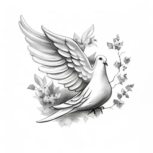 Dove With Angel