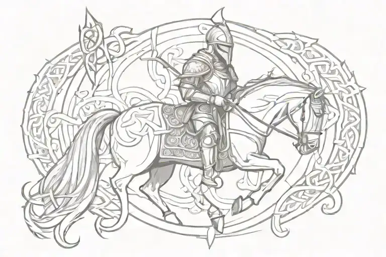 Knight With Celtic Knots