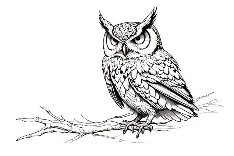 Owl With Cross Wrapped