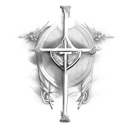 Forarm Cross With Bible Verse