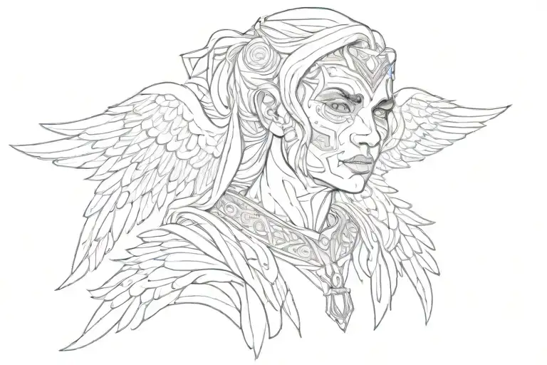 Mexican Ganster Angel Side Veiw Face Morphing