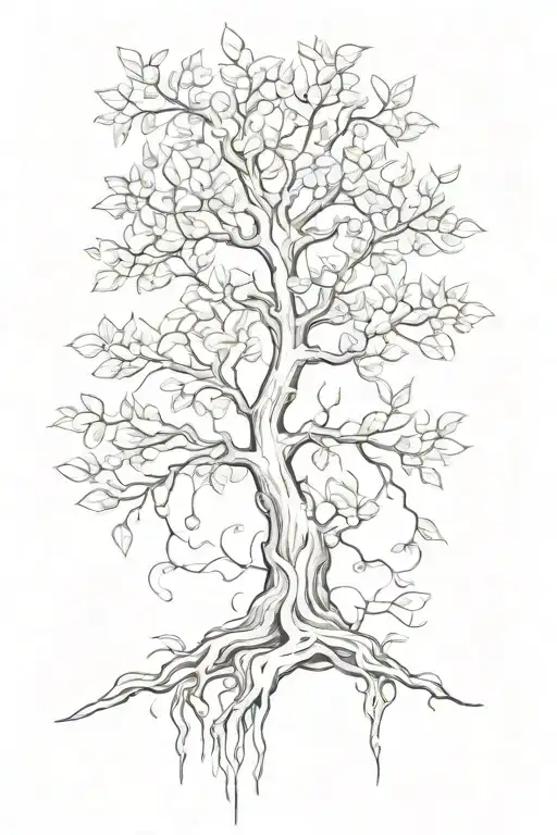 Posion Tree Growing Black Grey