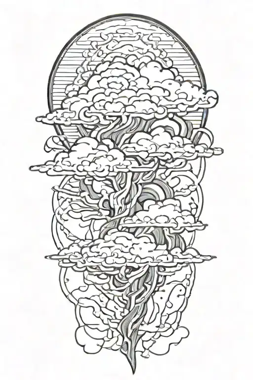 Storm Clouds With Lightning With Zues