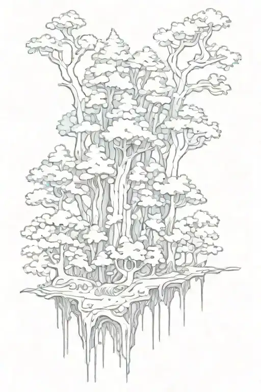 Trees Cyber Blackforest Water